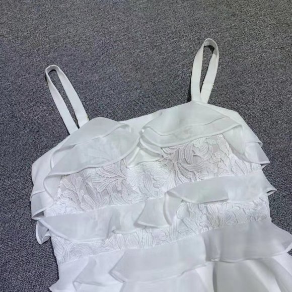 Lilly Pulitzer Olive Ruffle Lace Top white - Picture 4 of 7